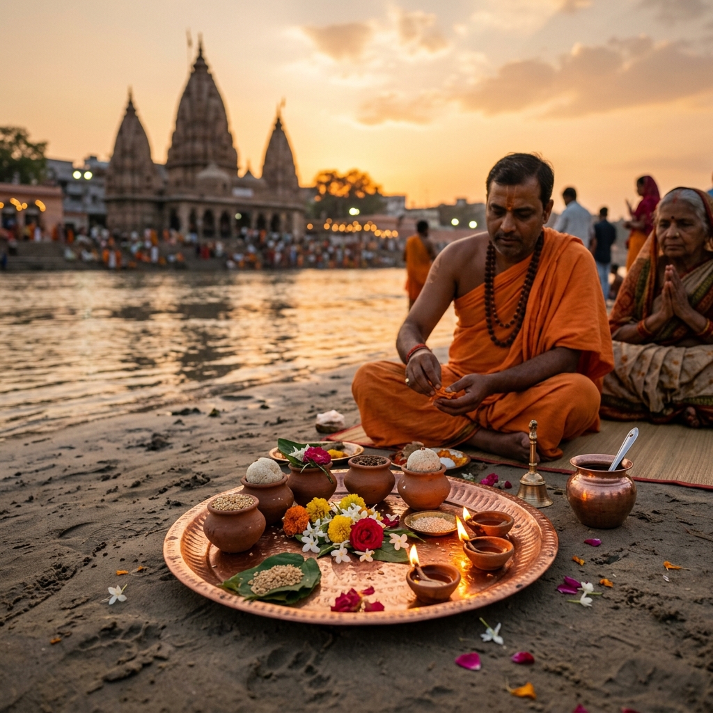 Pind Daan ritual at Falgu river