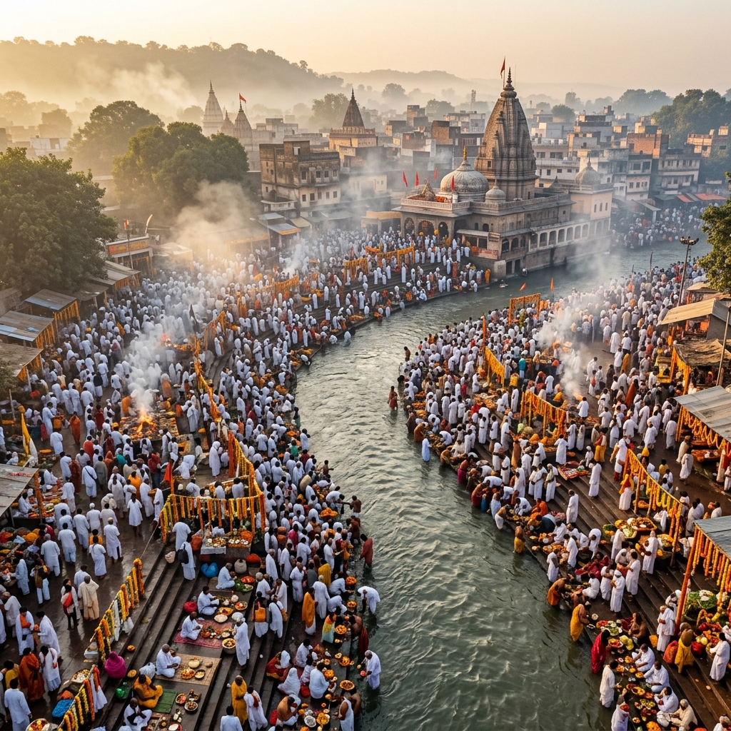 Pitr Paksha Mela crowd at Gaya